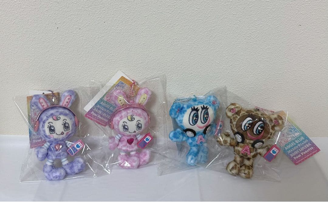 ペリエちゃんナカムラくんレオパード柄ぬいぐるみ 4個セット新品