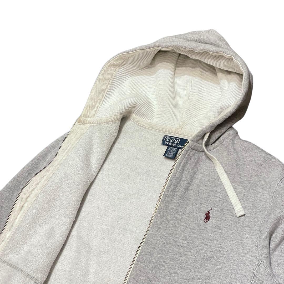 【M】90s ポロ・ラルフローレン スウェット ジップ パーカー フーディー