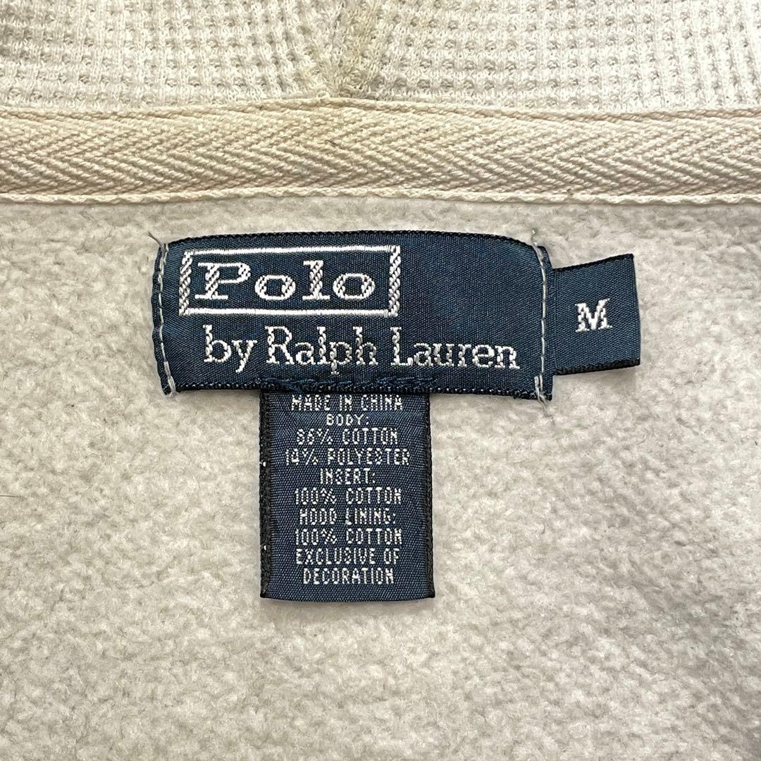 【M】90s ポロ・ラルフローレン スウェット ジップ パーカー フーディー