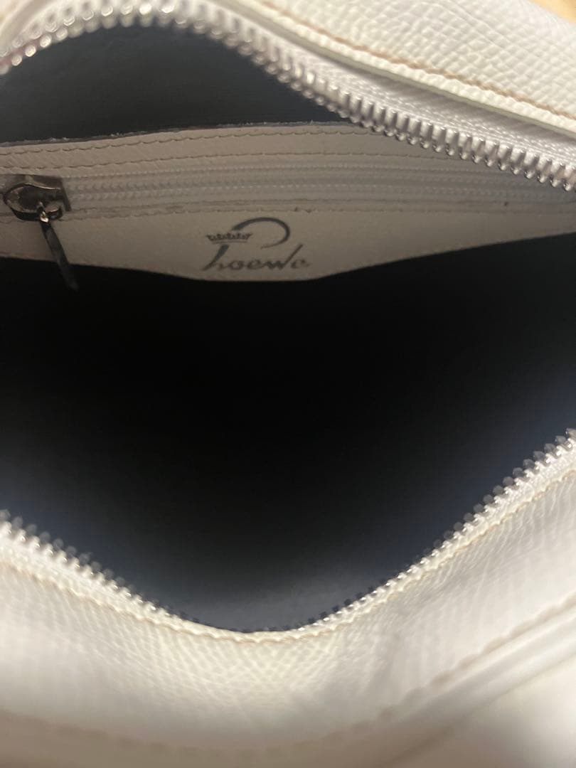 LOEWE トラベラー ボーリングバッグ ハンドバッグホワイト