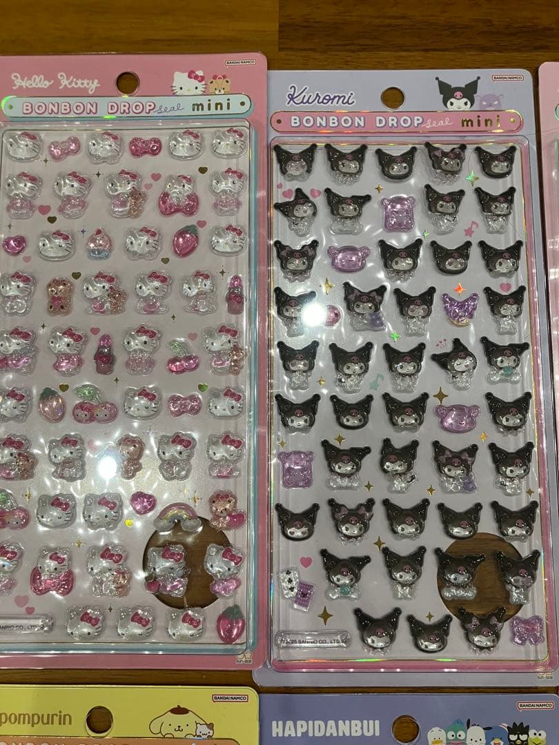 正規品　ボンボンドロップシール　ミニ　サンリオ8種　コンプリート