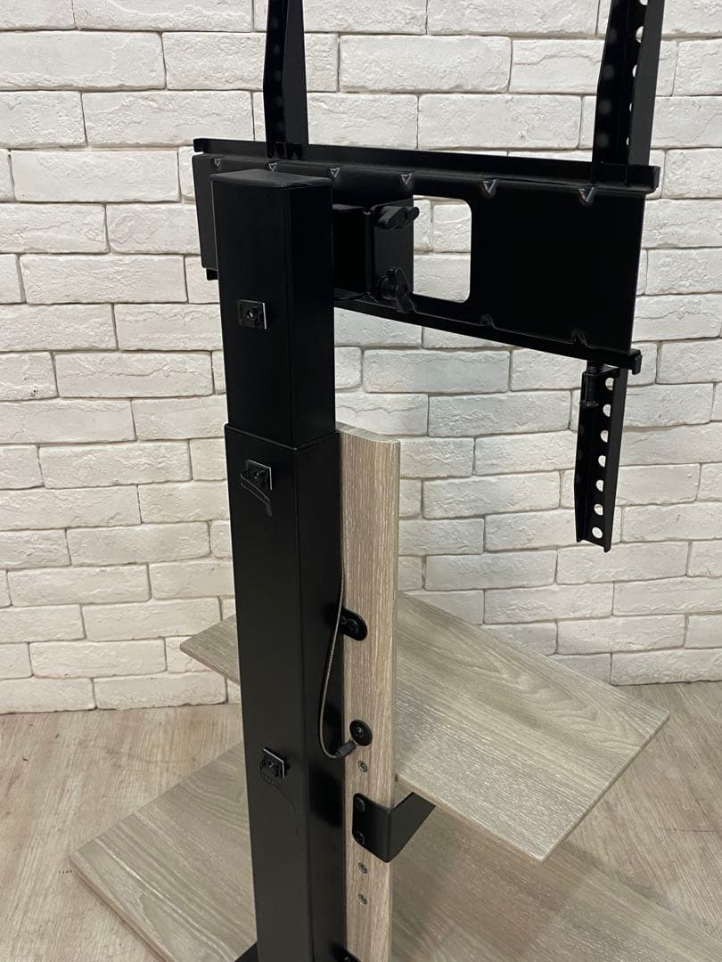 【東京都内23区配送無料】テレビ　スタンド 台　壁掛け　昇降　白　取り付け無料