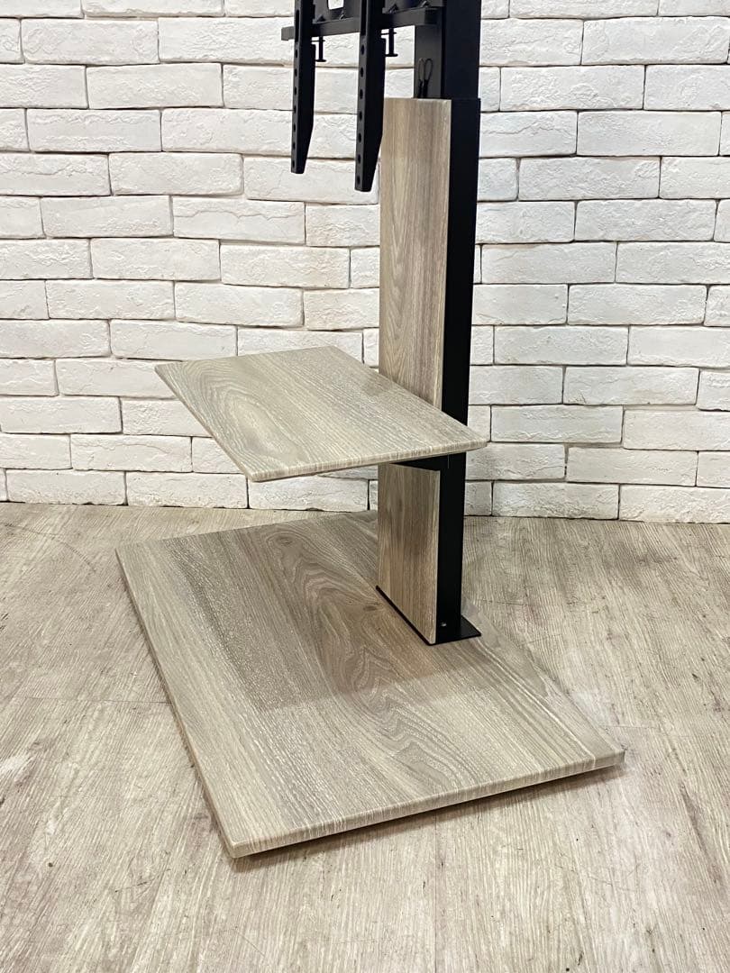 【東京都内23区配送無料】テレビ　スタンド 台　壁掛け　昇降　白　取り付け無料