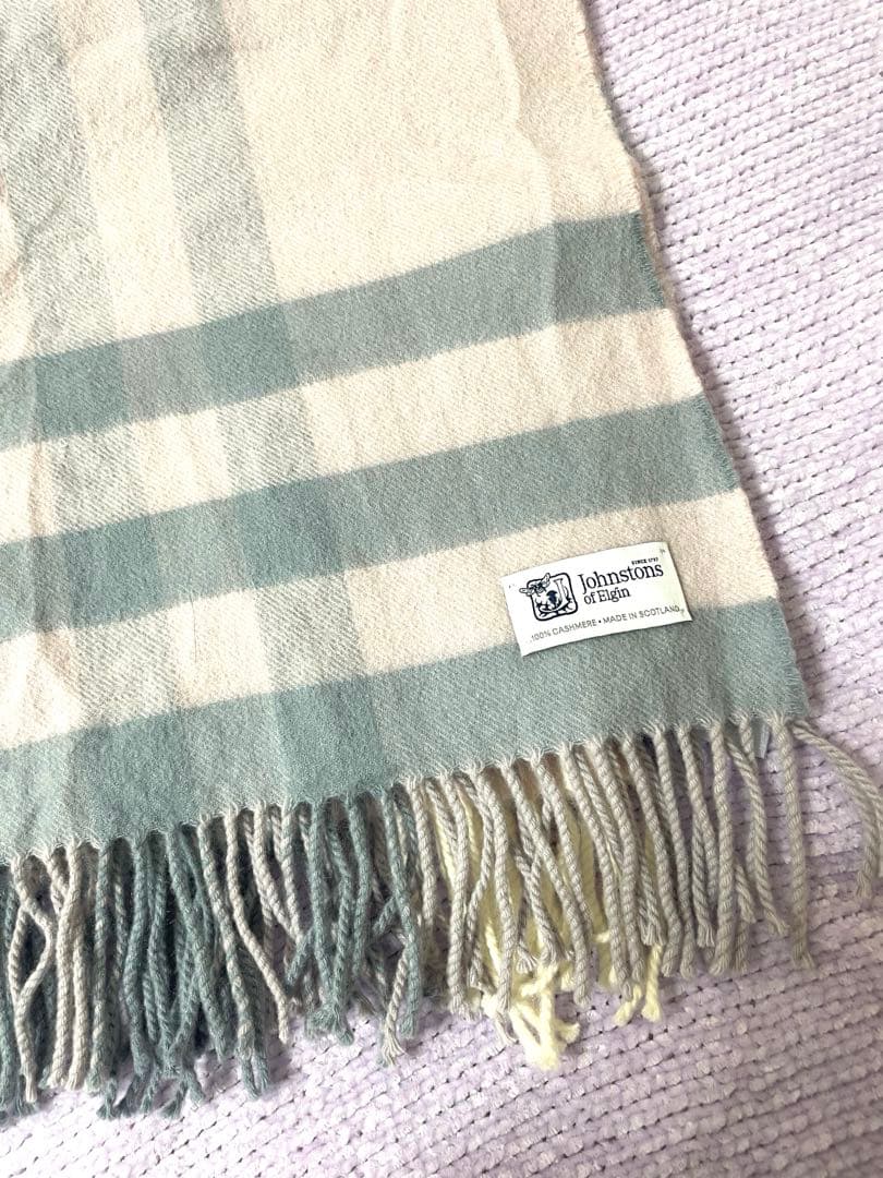 美品★ジョンストンズ カシミヤ ストール