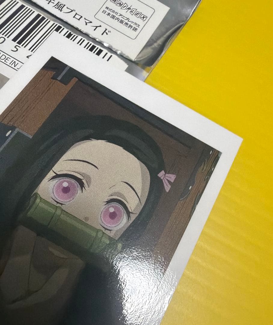 鬼滅　禰豆子　チェキ風ブロマイド　刀鍛冶　絵巻