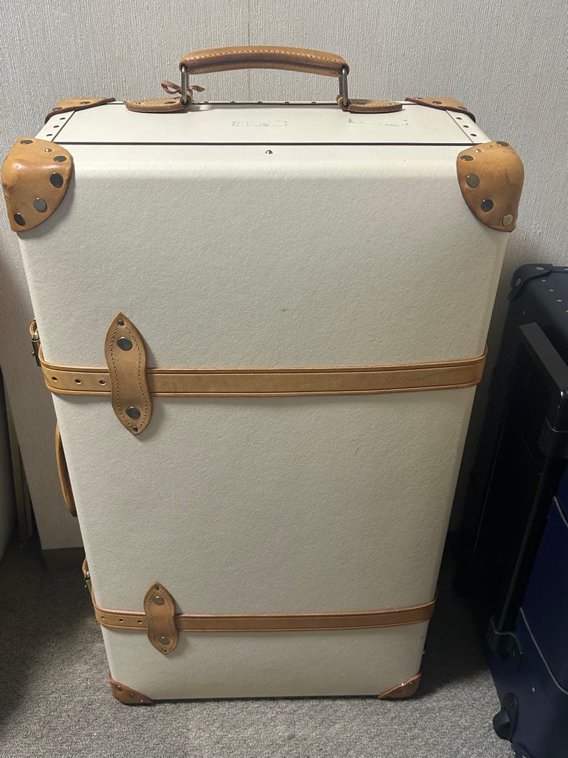 GLOBE TROTTER サファリ ラージ 2輪 アイボリーｘナチュラル