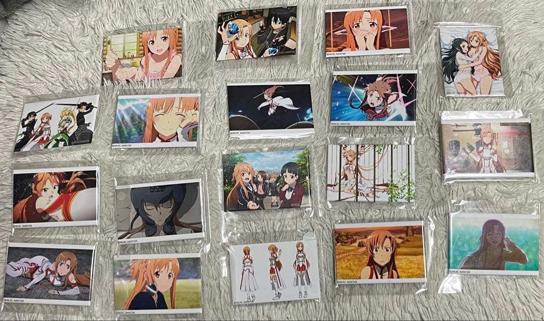 ソードアートオンライン　アスナ　百景メモリアル缶バッジ 18個セット