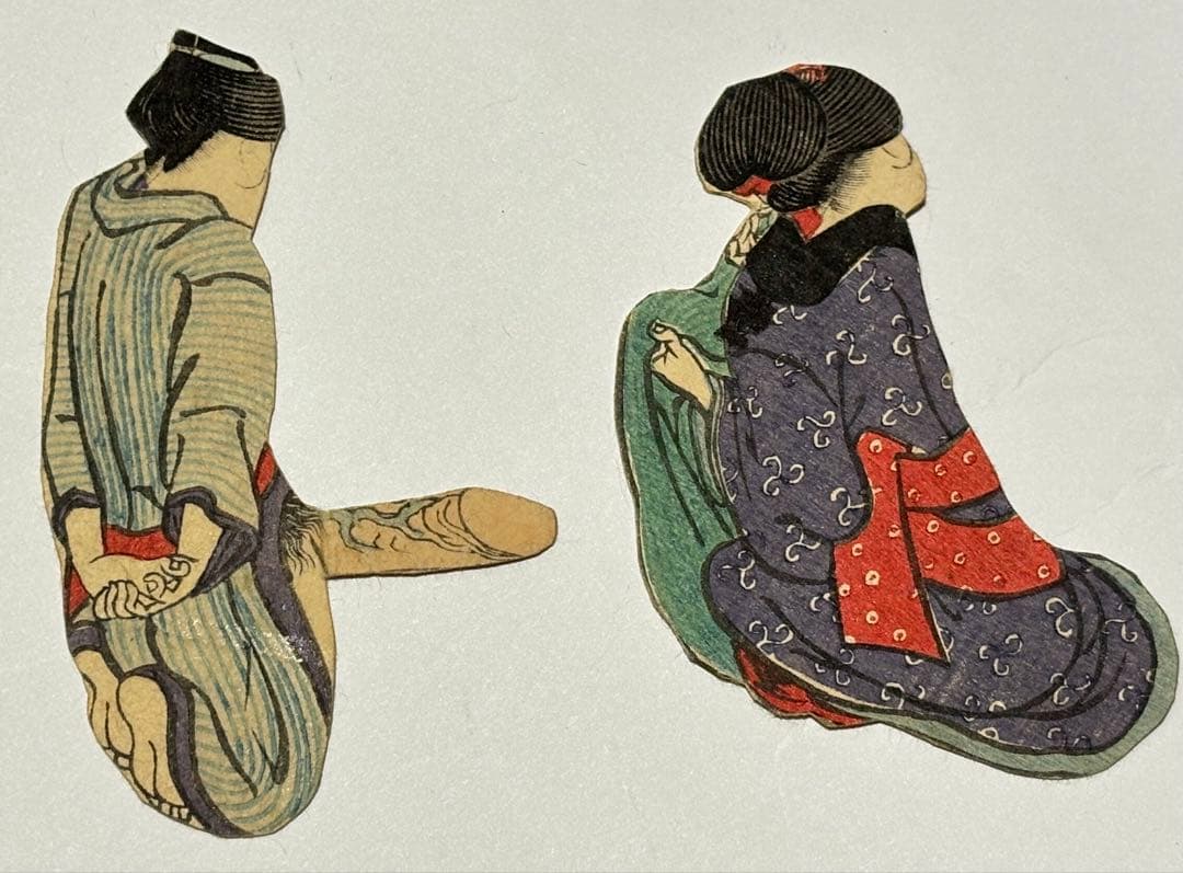 仕掛け入り艶本「好色仕方噺」淫水亭（恋川笑山） 1冊|春画 浮世絵 和本