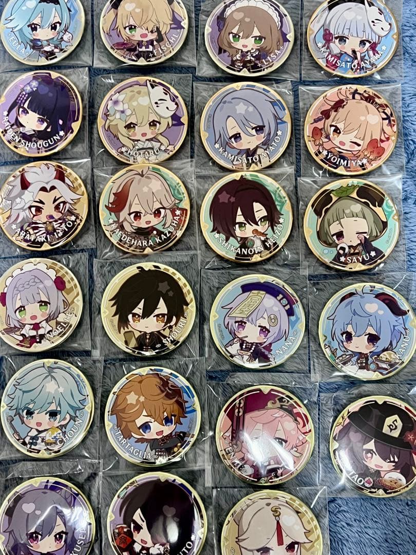 チ*ノ様 原神　スイパラ　モンド　璃月　稲妻 缶バッジ　55点コンプリートセット