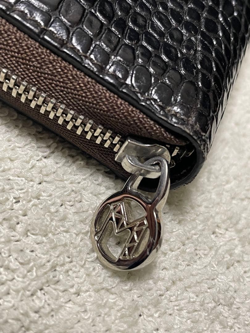 ‼️激レア‼️◾️美品◾️ペンケース2本差し◾️クロコダイル◾️ファスナー開閉式ボールペン◾️