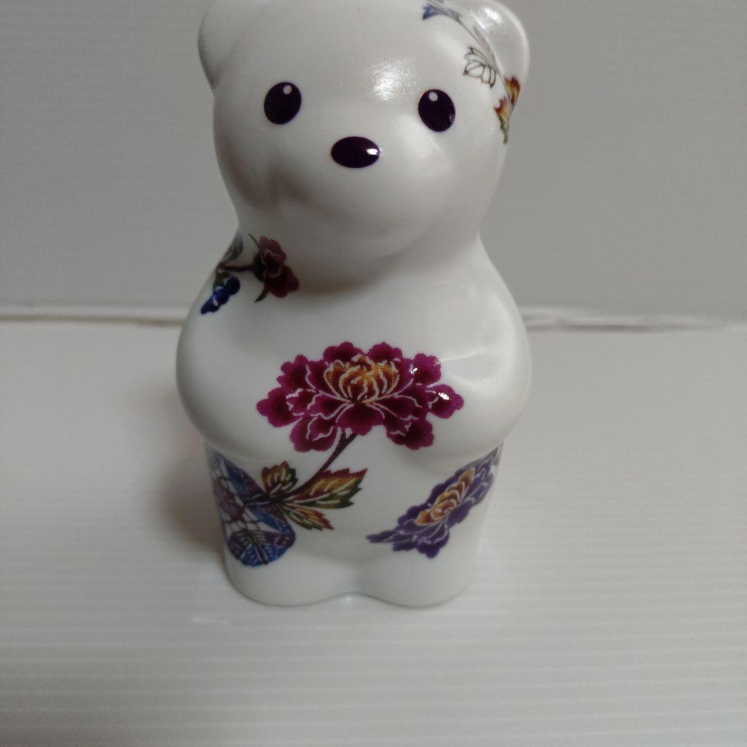 有田焼　momoco bear 琉球びんがた【ぼたん】　箱付き