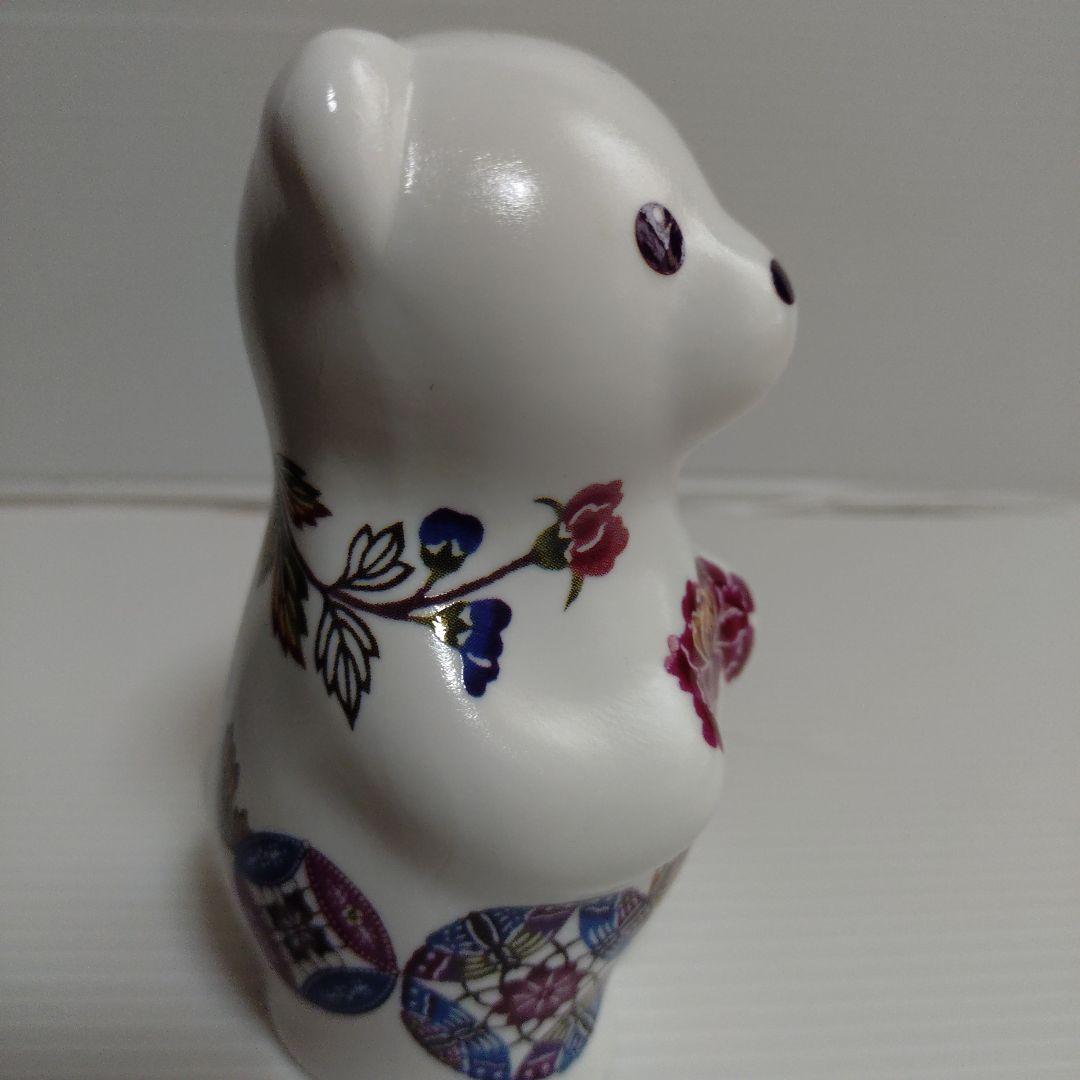 有田焼　momoco bear 琉球びんがた【ぼたん】　箱付き