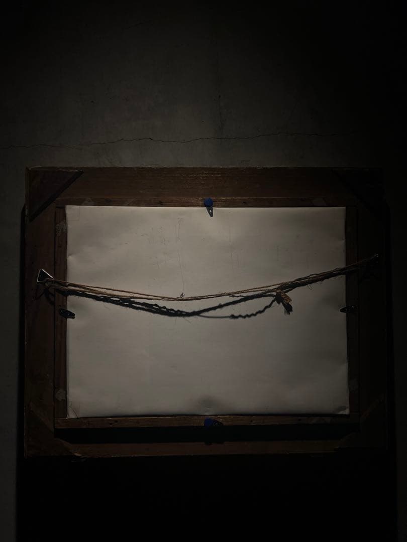 肉筆油彩画　【静物画】　時代物　作者不詳