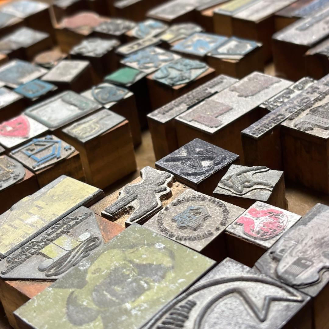 SALE！USAアンティーク メタル スタンプ 活版印刷 当時物88点セット！①