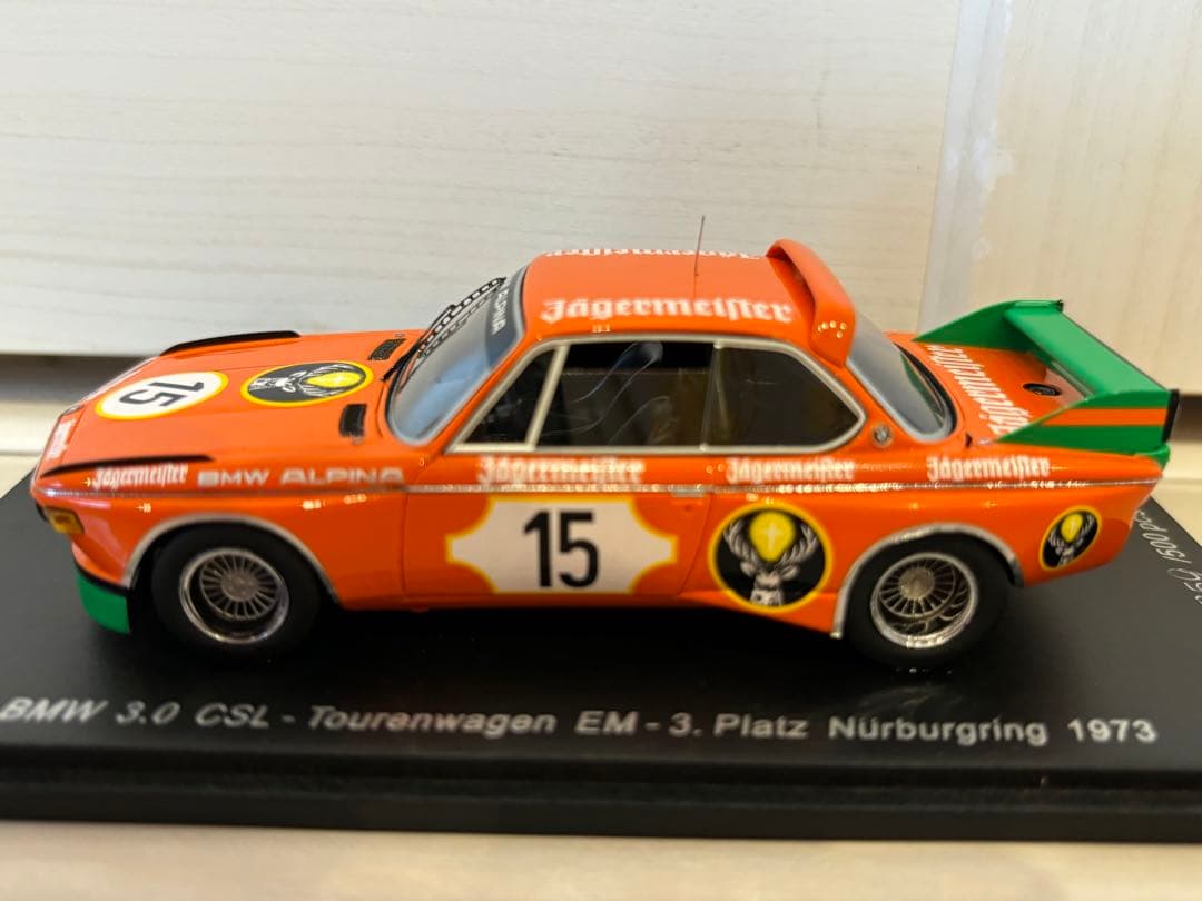 BMW 3.0CSL EM3 ニュル イエガー ‘93ミニカー Spark 43