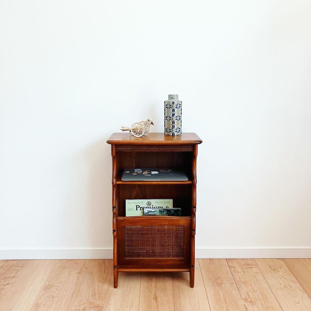 カリモク　マガジンラック　ビンテージ　電話台　レトロインテリア　サイドテーブル