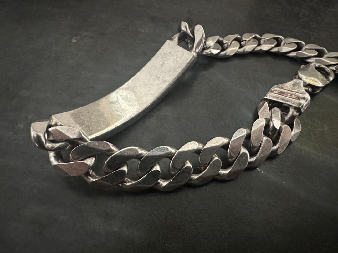 希少　ヴィンテージ　シルバー　925 ID 喜平　ヘヴィ　チェーン　アンティーク