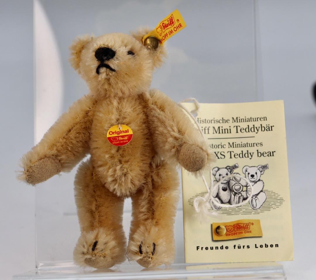 Steiff テディベア 1909年レプリカ・ブラス テディ黄色タグ9cm C
