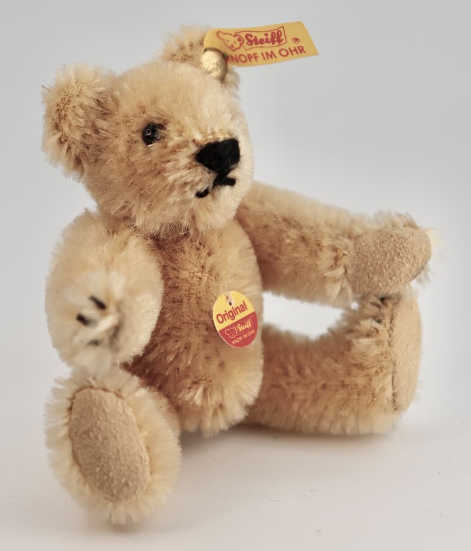 Steiff テディベア 1909年レプリカ・ブラス テディ黄色タグ9cm C