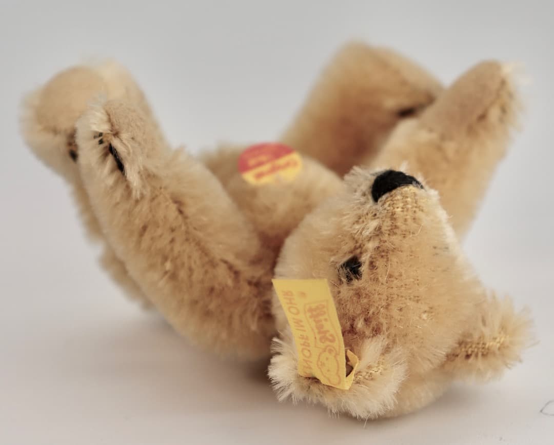 Steiff テディベア 1909年レプリカ・ブラス テディ黄色タグ9cm C