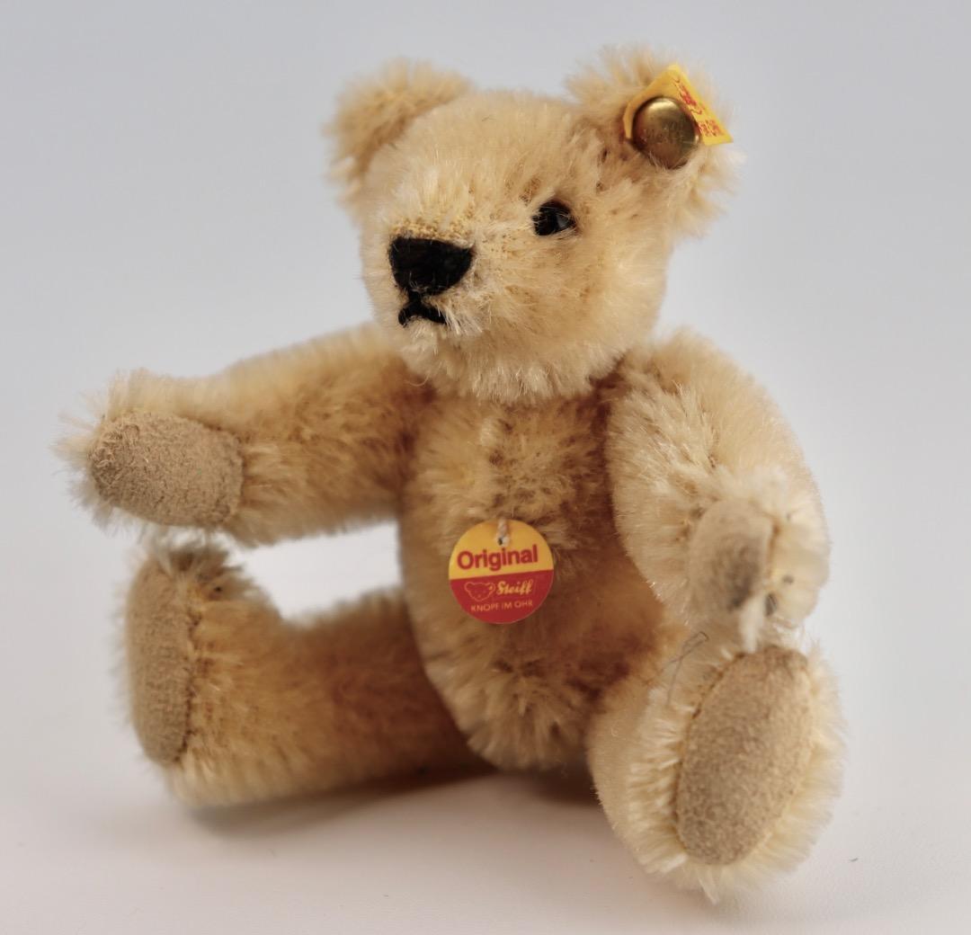 Steiff テディベア 1909年レプリカ・ブラス テディ黄色タグ9cm C