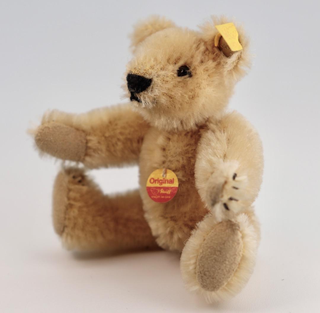 Steiff テディベア 1909年レプリカ・ブラス テディ黄色タグ9cm C