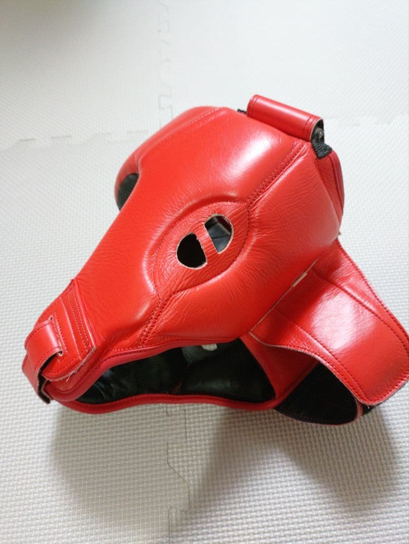 試着のみ　本革製　プライズリング　ヘッドギア　L