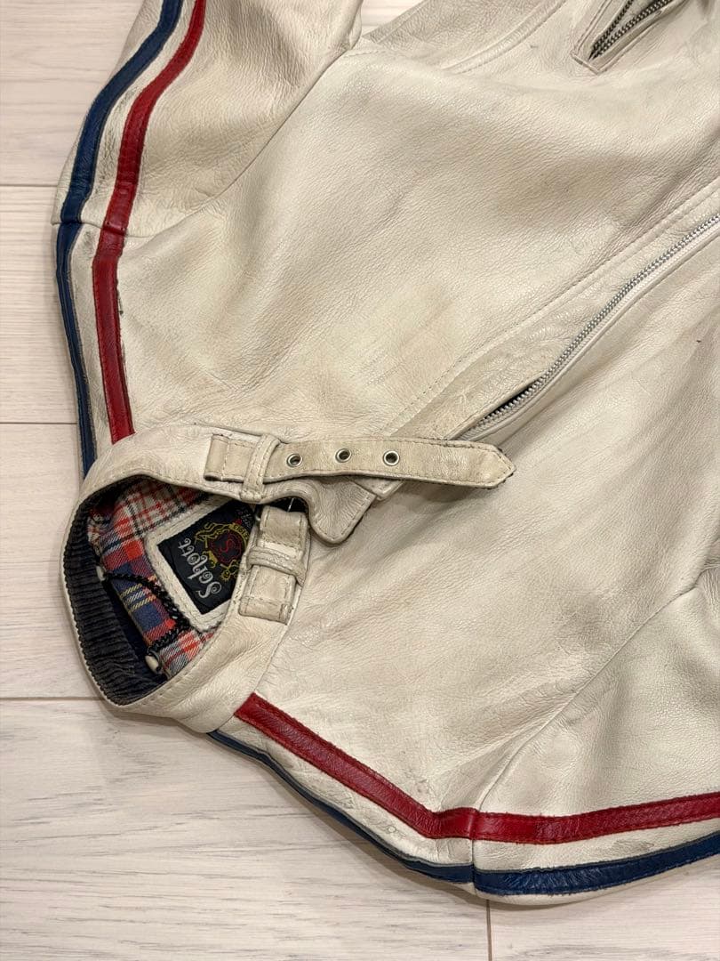 Schottクラッシックレーサー エージング加工 シングルライダース（サイズS）