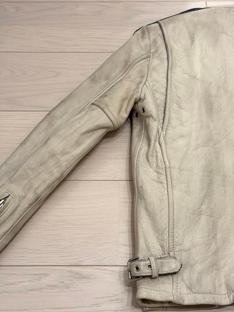 Schottクラッシックレーサー エージング加工 シングルライダース（サイズS）