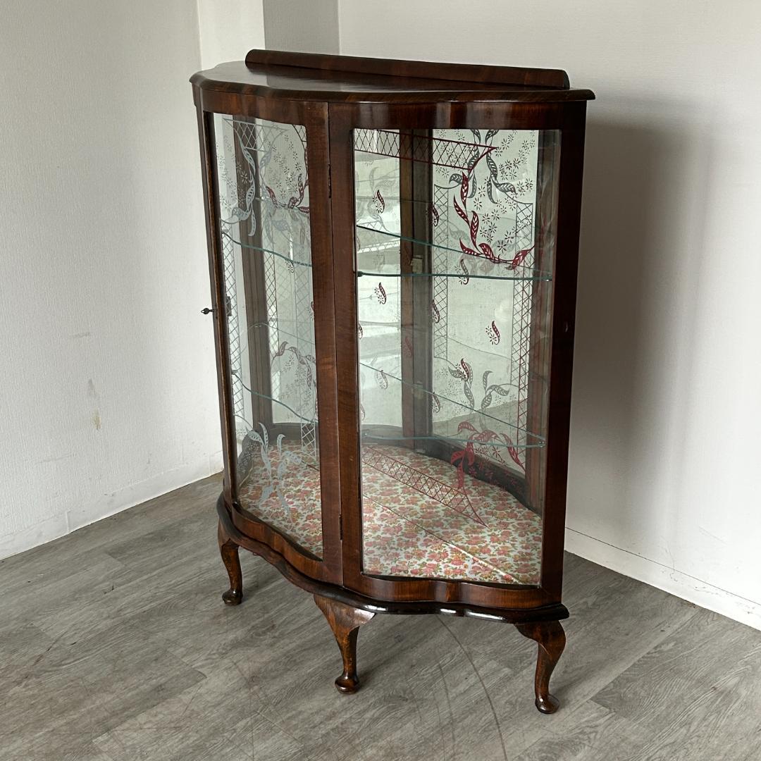 イギリス アンティーク家具 ディスプレイ キャビネット 1930年頃 773A