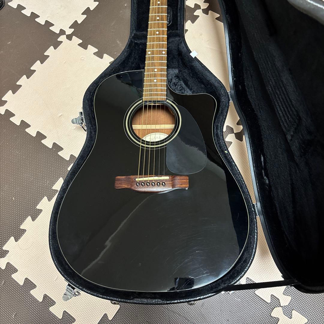 フェンダー CD-60CE BLK エレアコ トップ単板【ハードケース付き】