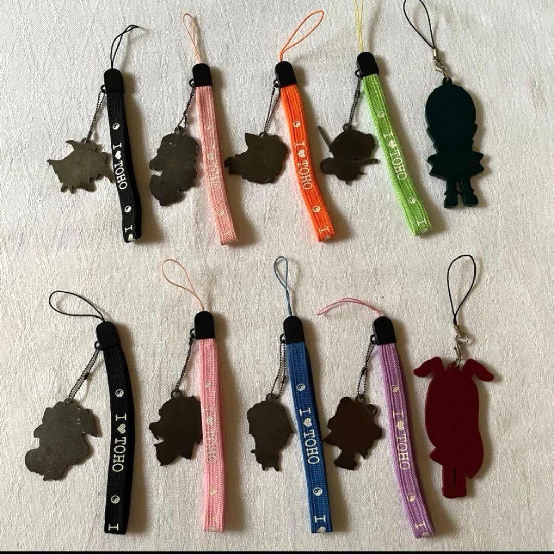 東方Project 鈴仙 咲夜 幽々子 妖夢　ラバーストラップ　コレクション