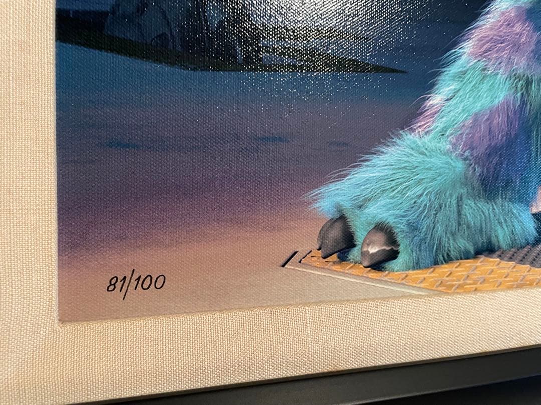 モンスターズインク　ファインアート　レア　世界限定100 ピクサー　ディズニー