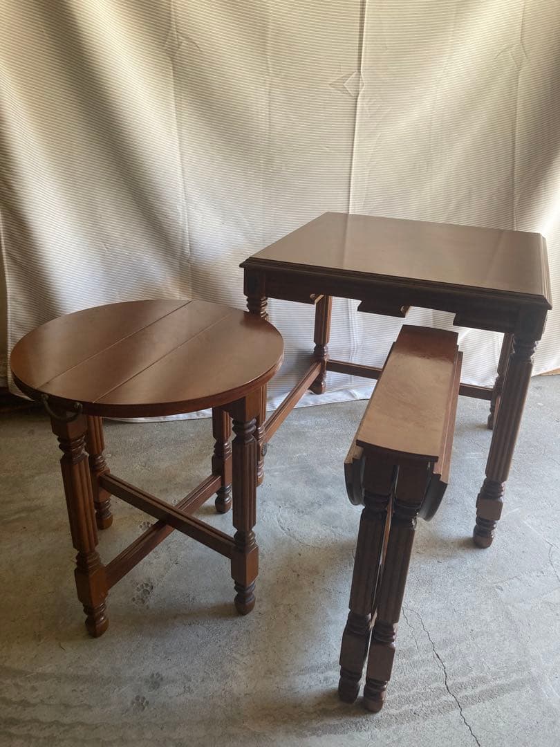 家具 Antique nesting tables nest of table