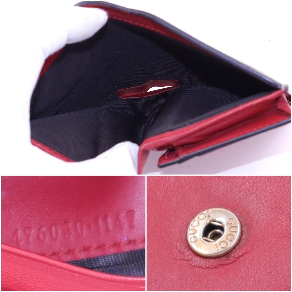 GGスプリーム チェリー PVC 二つ折り財布