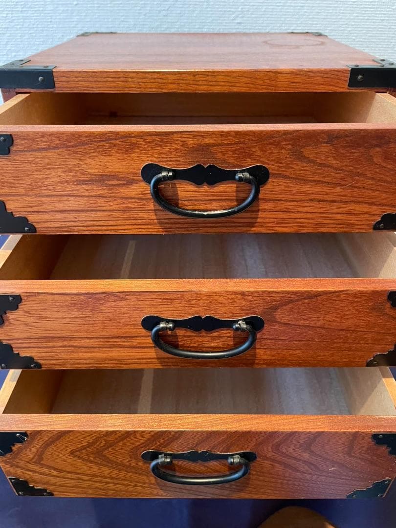 木製和たんす　引き出し3段