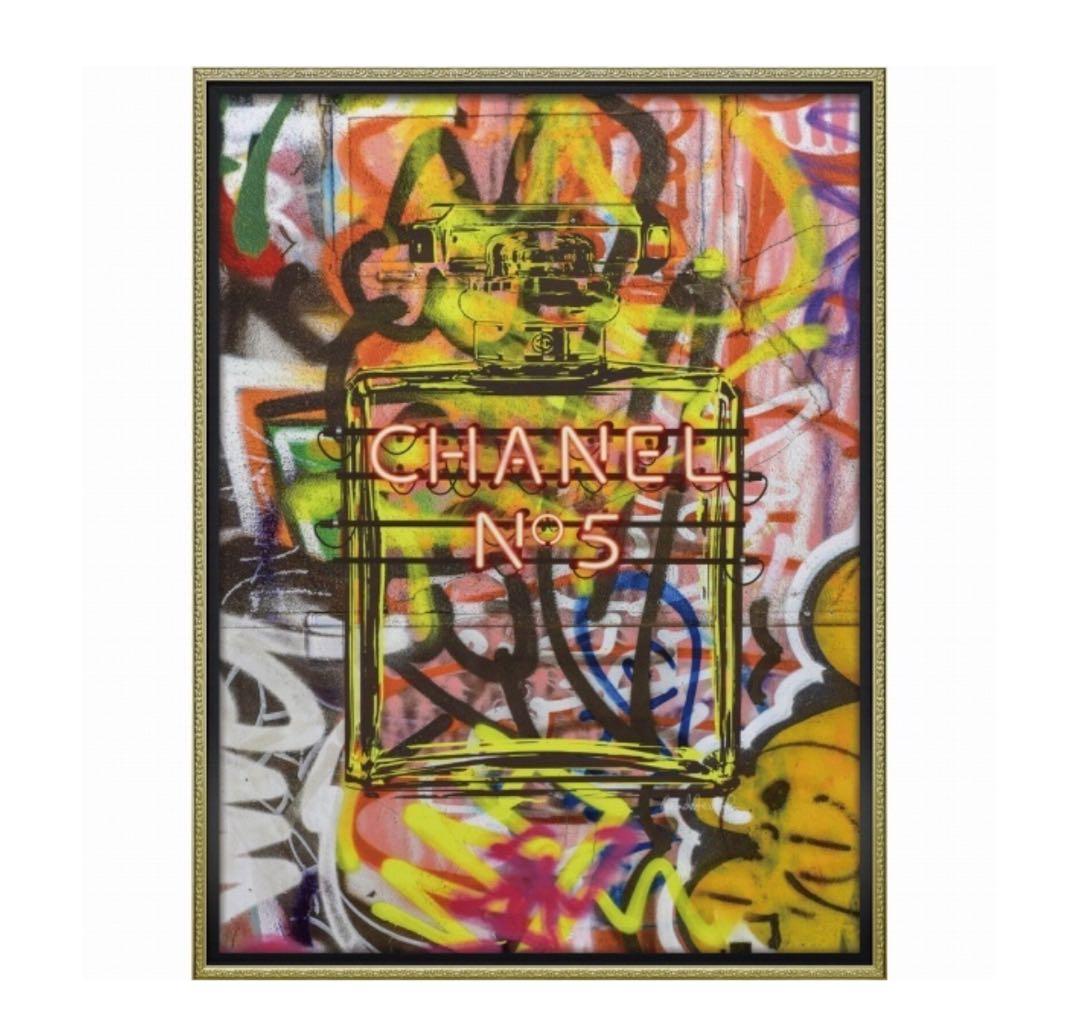 【アート額】オマージュ キャンバスアート「グラフィティ パフューム2（Lサイズ）