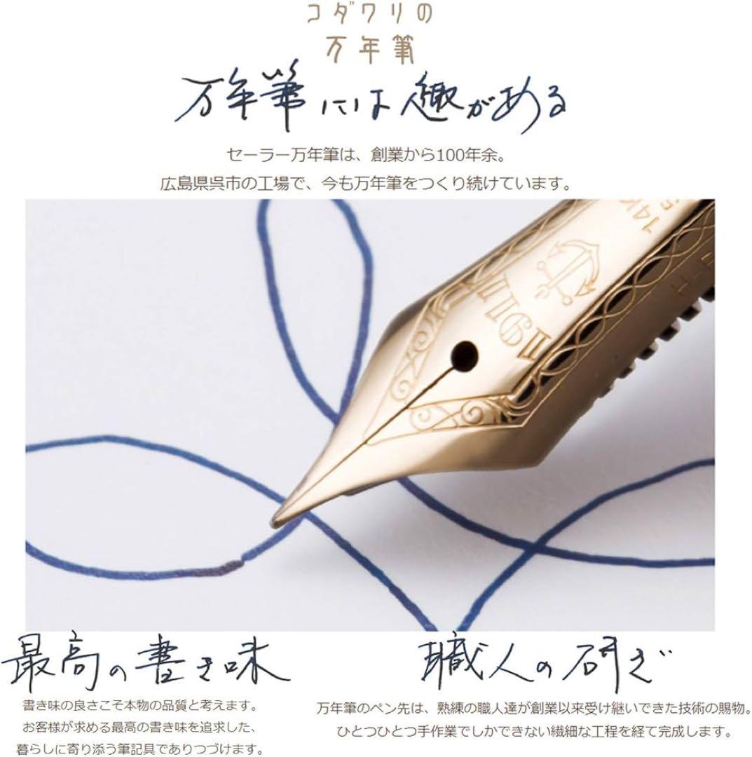 【新品・未使用】セーラー万年筆 名月 中細 SAILORホワイト 名入り