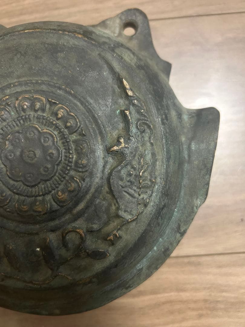 鰐口，江戶時代，古銅製，重約1100克
