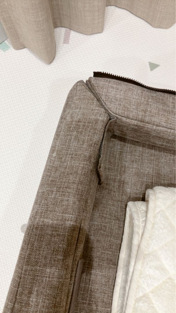 折りたたみベッド グレー 布団セット付き