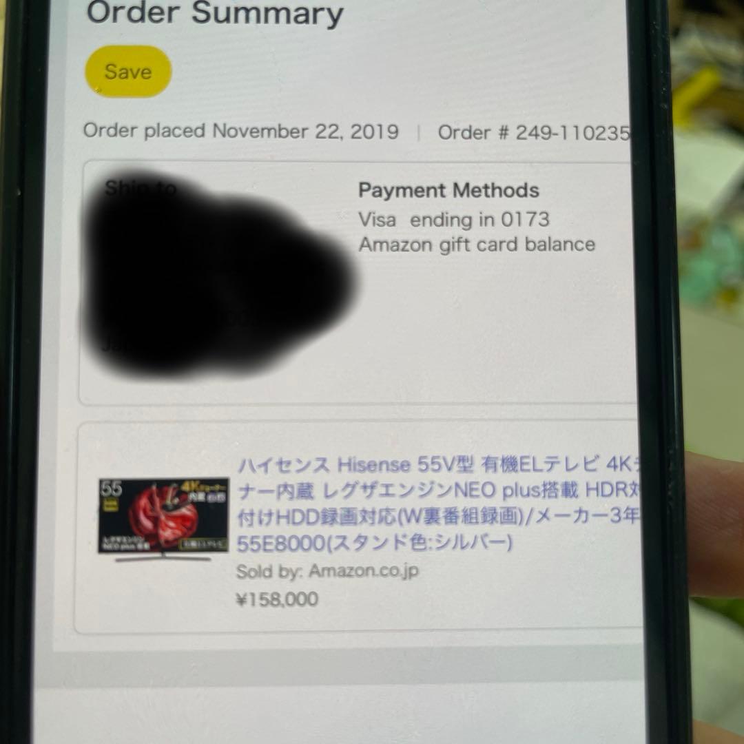 Hisense 55E8000 55インチ 4Kテレビ