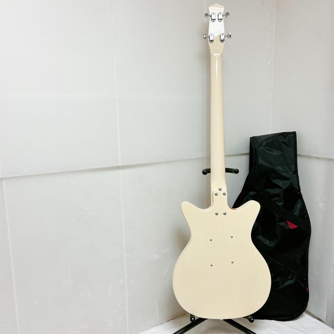 美品 Dan electro ダンエレクトロ 59 DC BASS ホワイト