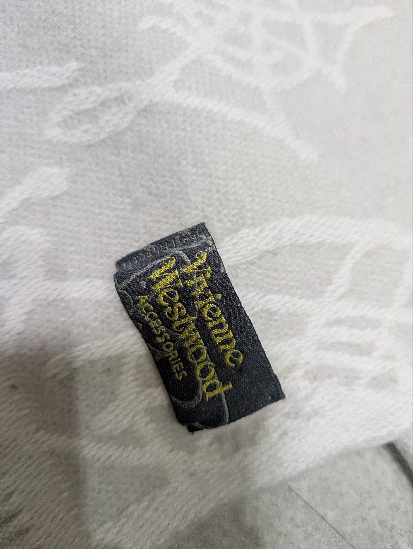 ヴィヴィアンウエストウッドオーブ柄総柄リバーシブルマフラーダー 人気ロゴ