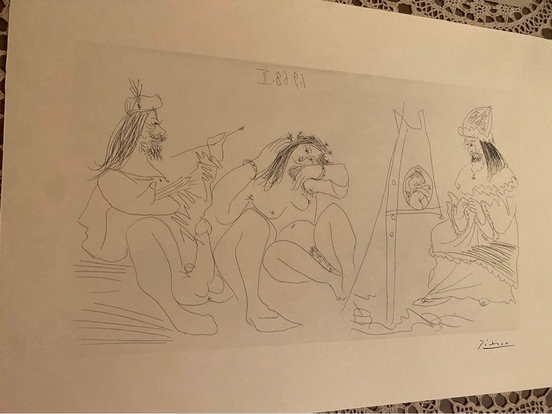 パブロ・ピカソ 20枚セット 額縁 41cm 52cm