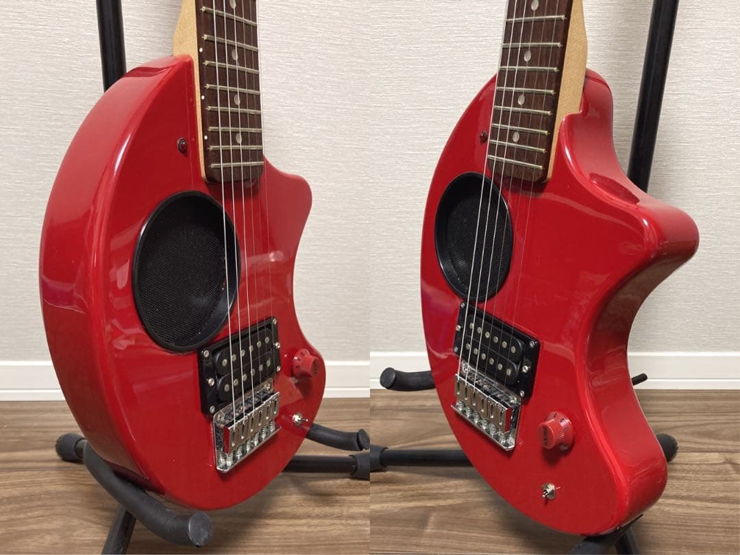 超美品 FERNANDES ZO-3 フェルナンデス 赤 レッド 弦新品