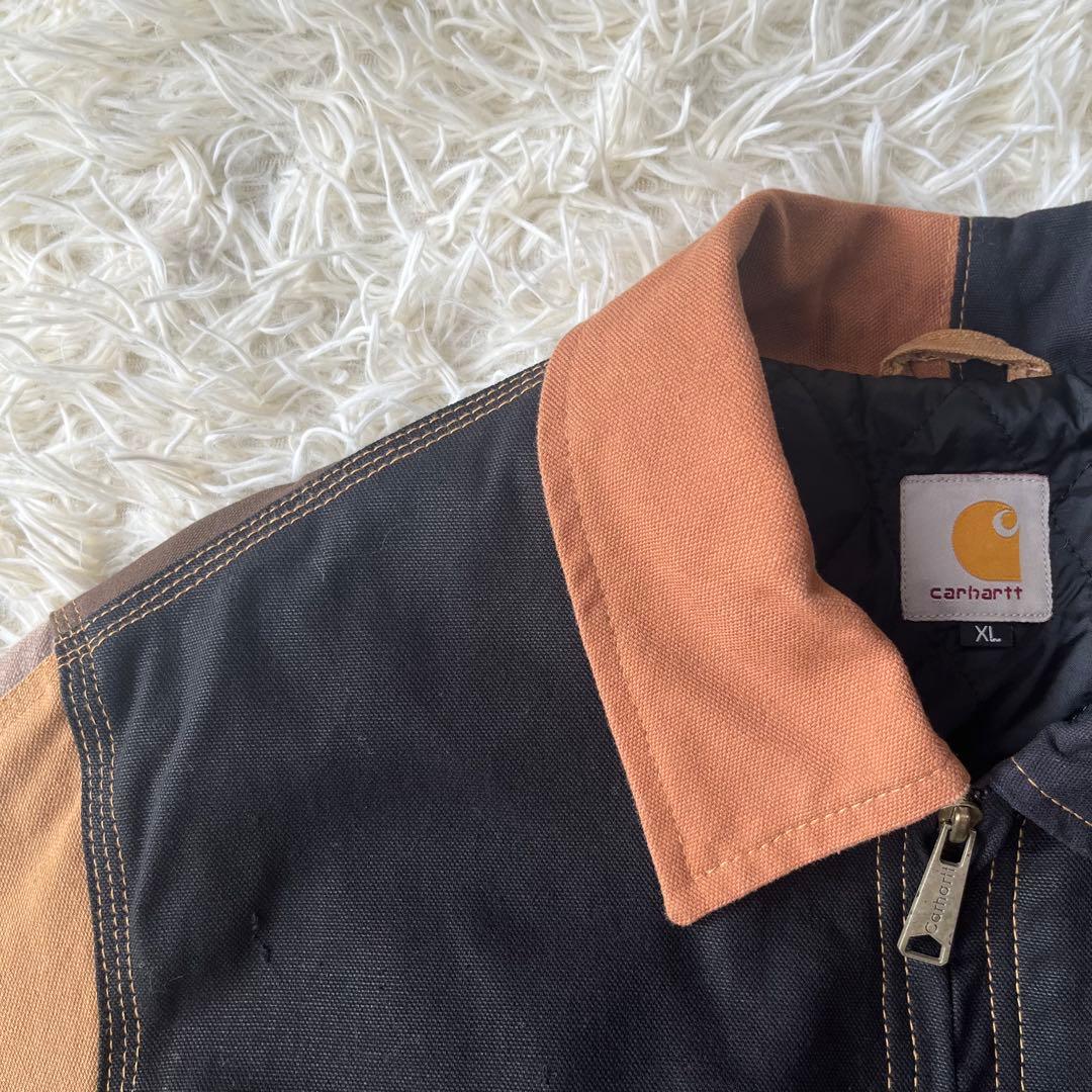 Carhartt カーハート　パッチワーク　ジップアップ　ジャケット　XL