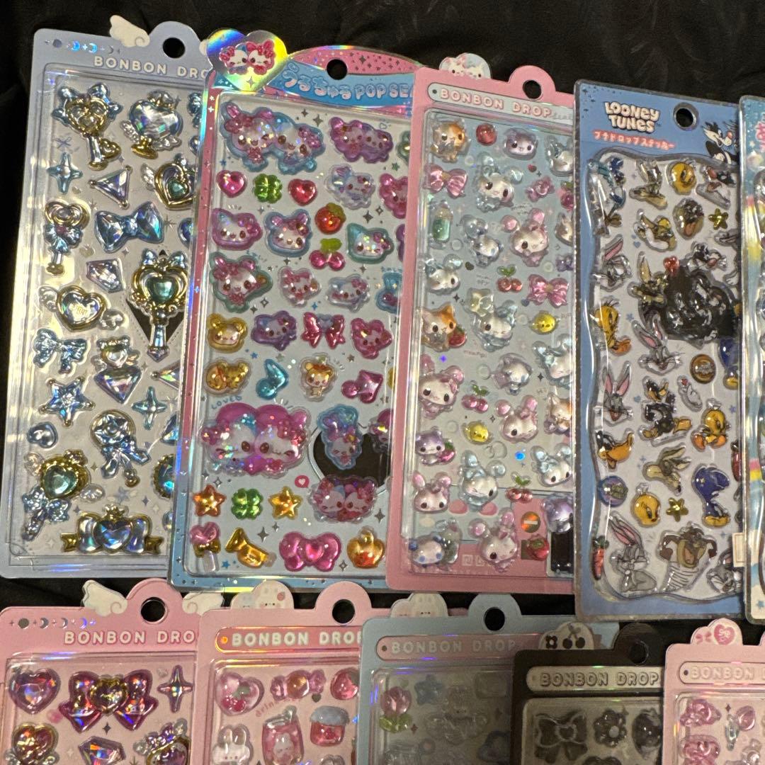 しずくちゃん　あわわちゃんボンボンドロップシール　 うるちゅるボンボンドロップ