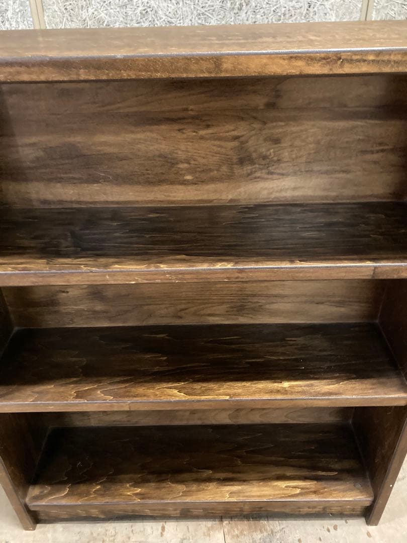 【昭和木材】アンティーク 本棚 書棚 無垢材 収納棚 古家具 昭和レトロ