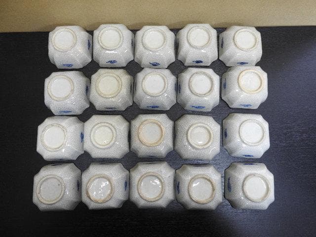 鹿絵小皿　20客　瀬戸？民平？　MA345