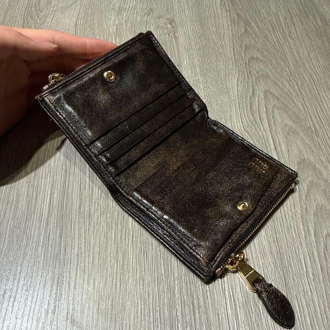 miumiu ナッパレザー 財布